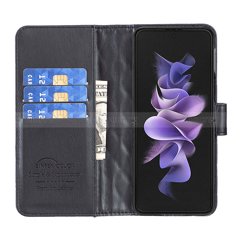 Custodia Portafoglio In Pelle Cover con Supporto B10F per Samsung Galaxy Z Fold3 5G