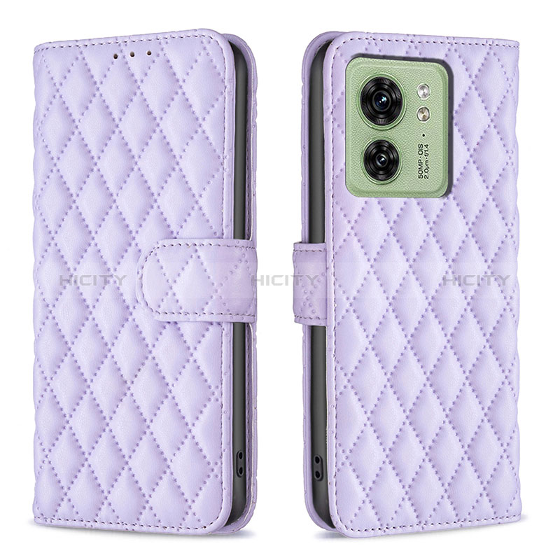 Custodia Portafoglio In Pelle Cover con Supporto B11F per Motorola Moto Edge (2023) 5G Viola