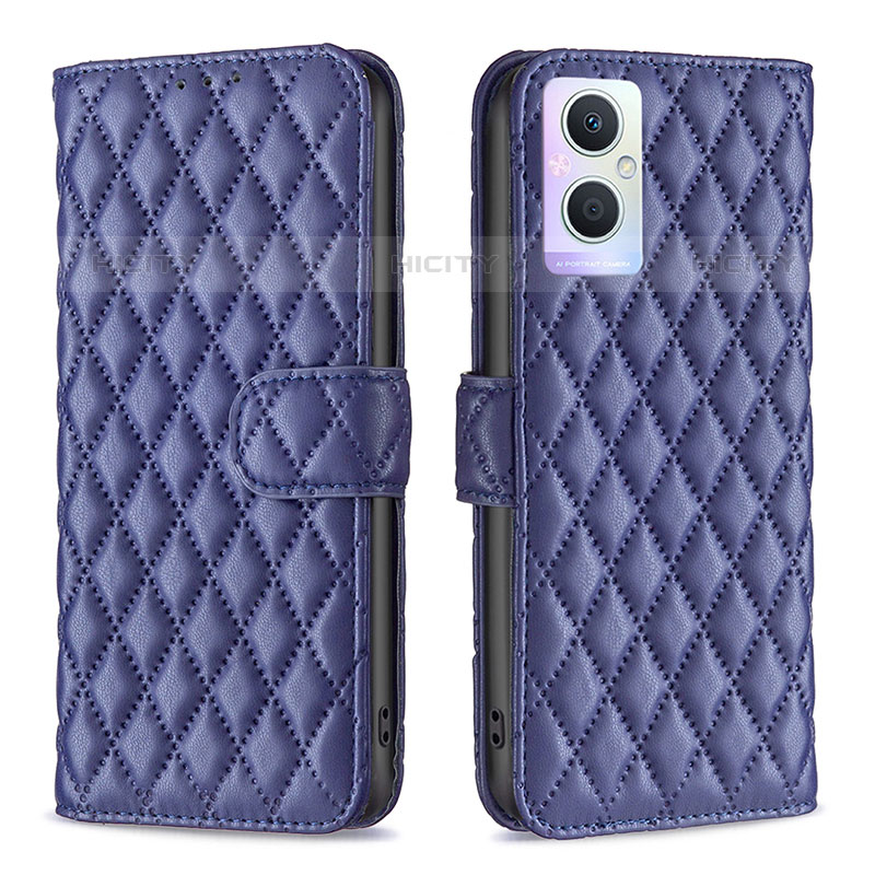 Custodia Portafoglio In Pelle Cover con Supporto B11F per OnePlus Nord N20 5G Blu