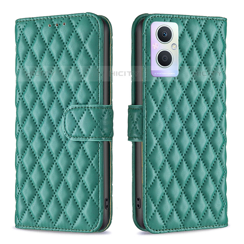 Custodia Portafoglio In Pelle Cover con Supporto B11F per OnePlus Nord N20 5G Verde