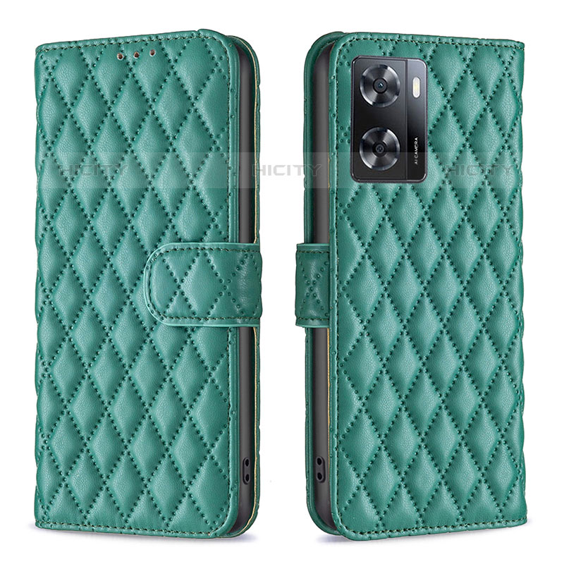 Custodia Portafoglio In Pelle Cover con Supporto B11F per OnePlus Nord N20 SE Verde