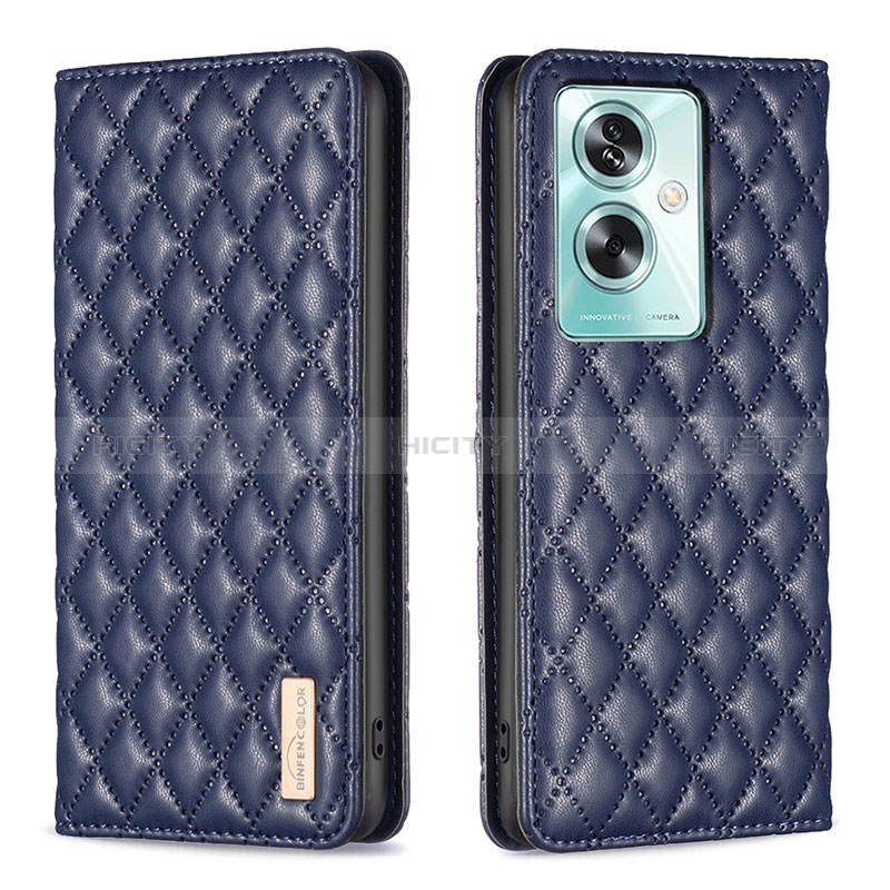 Custodia Portafoglio In Pelle Cover con Supporto B11F per Oppo A2 5G Blu