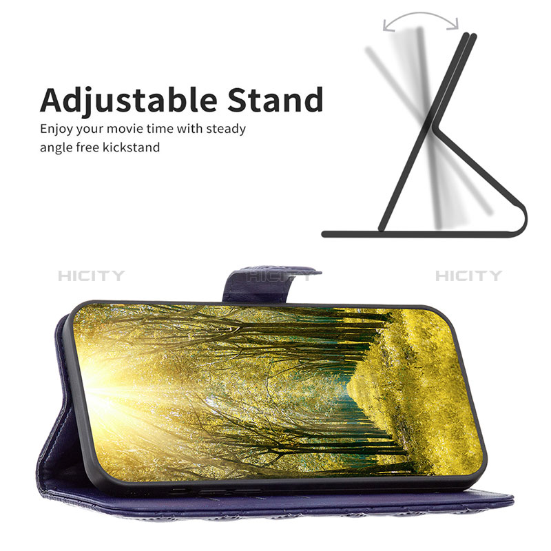 Custodia Portafoglio In Pelle Cover con Supporto B11F per Oppo Find X5 5G