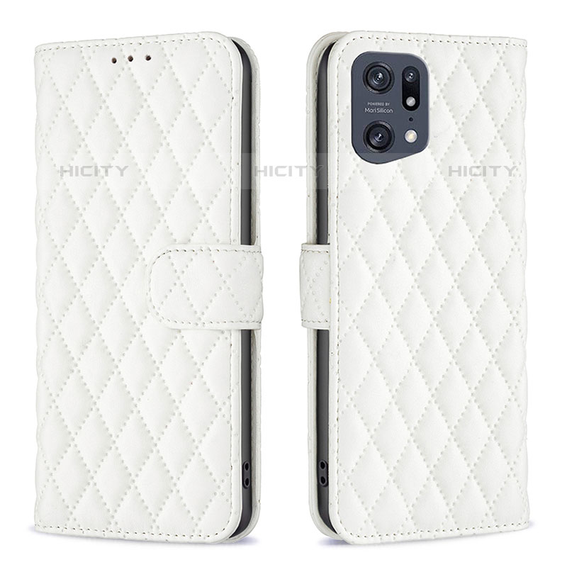 Custodia Portafoglio In Pelle Cover con Supporto B11F per Oppo Find X5 Pro 5G