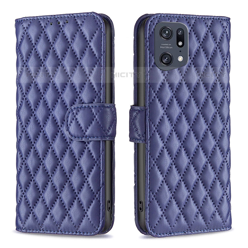 Custodia Portafoglio In Pelle Cover con Supporto B11F per Oppo Find X5 Pro 5G