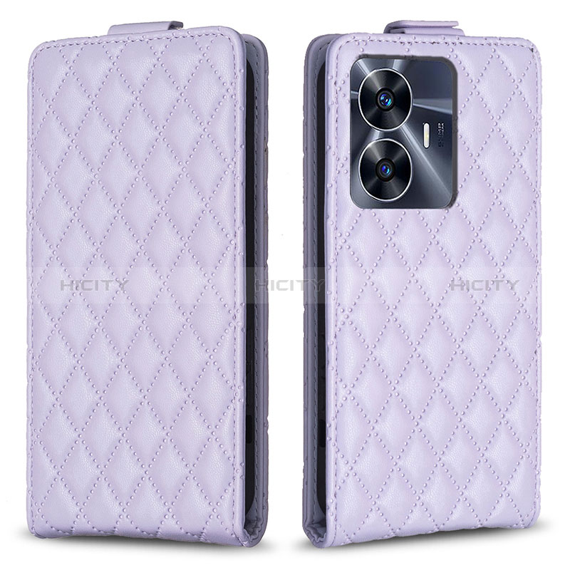 Custodia Portafoglio In Pelle Cover con Supporto B11F per Realme Narzo N55 Lavanda