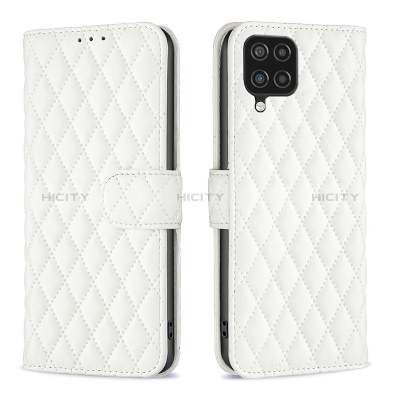 Custodia Portafoglio In Pelle Cover con Supporto B11F per Samsung Galaxy A12 5G Bianco