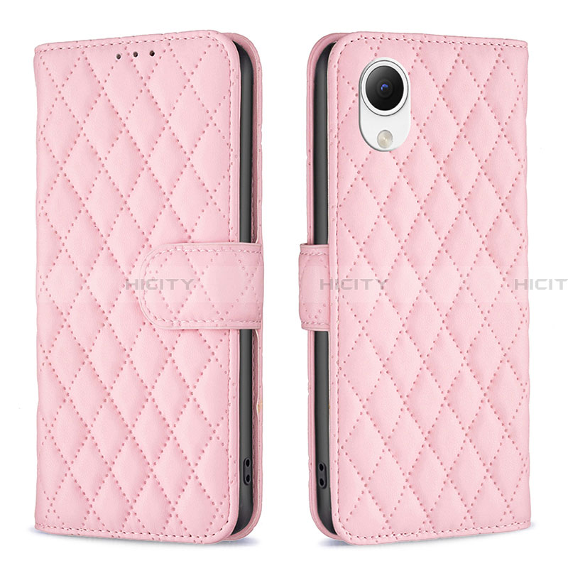 Custodia Portafoglio In Pelle Cover con Supporto B11F per Samsung Galaxy A23 5G SC-56C Oro Rosa