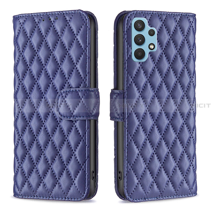 Custodia Portafoglio In Pelle Cover con Supporto B11F per Samsung Galaxy A32 4G Blu