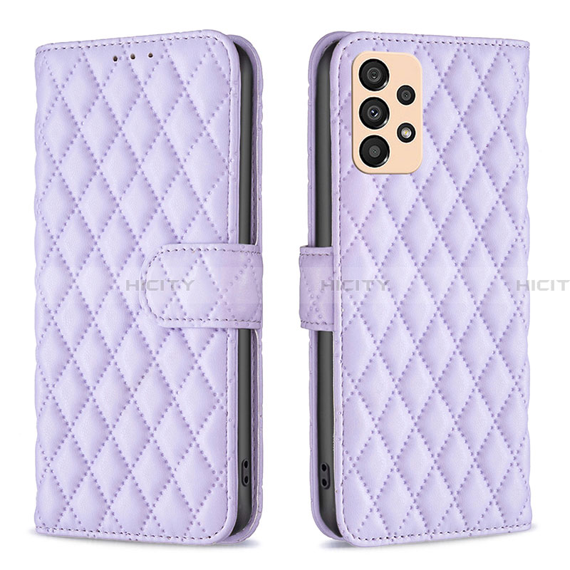 Custodia Portafoglio In Pelle Cover con Supporto B11F per Samsung Galaxy A33 5G Viola