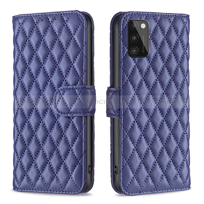 Custodia Portafoglio In Pelle Cover con Supporto B11F per Samsung Galaxy A41 Blu