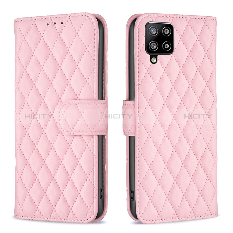 Custodia Portafoglio In Pelle Cover con Supporto B11F per Samsung Galaxy A42 5G Oro Rosa