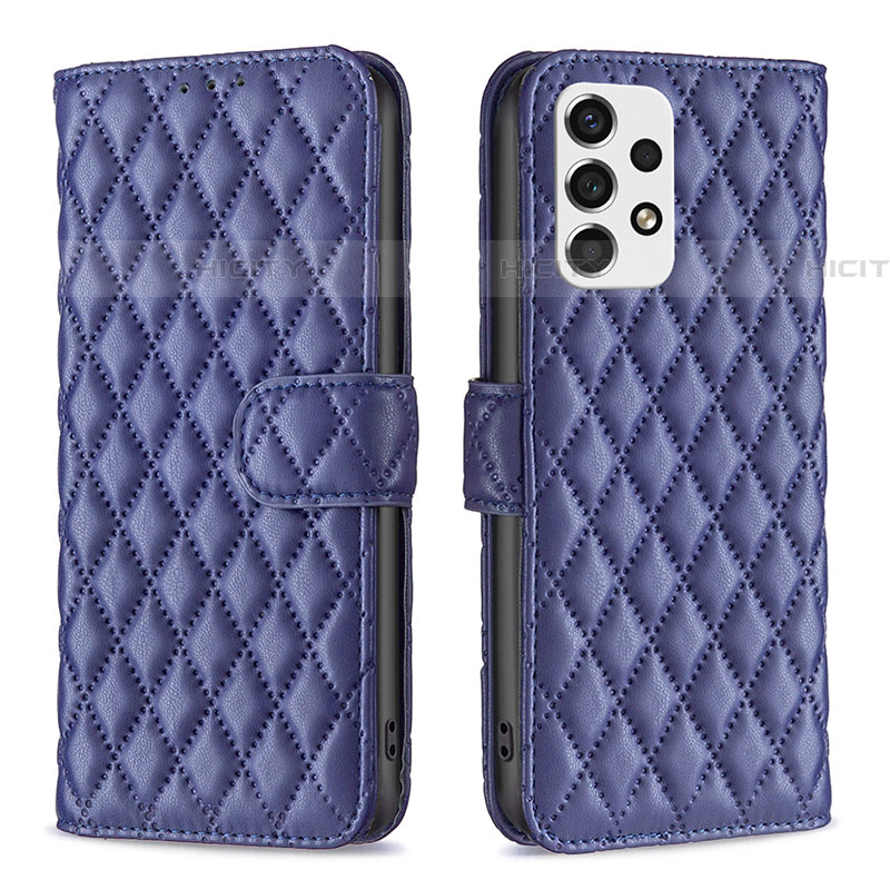 Custodia Portafoglio In Pelle Cover con Supporto B11F per Samsung Galaxy A53 5G Blu