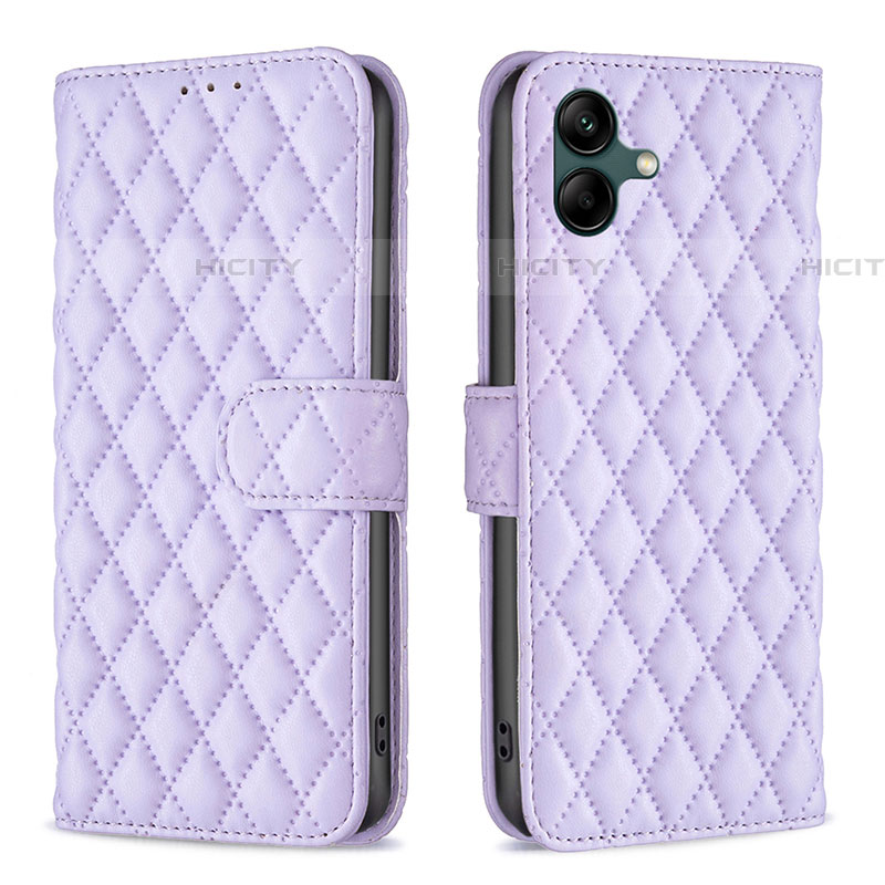 Custodia Portafoglio In Pelle Cover con Supporto B11F per Samsung Galaxy F14 5G Viola