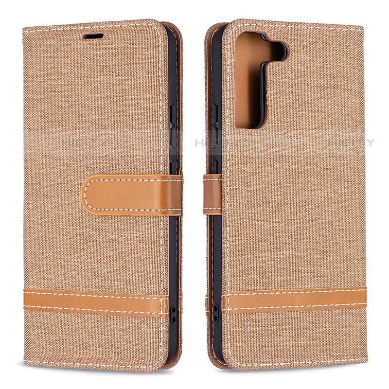 Custodia Portafoglio In Pelle Cover con Supporto B11F per Samsung Galaxy S21 5G Oro