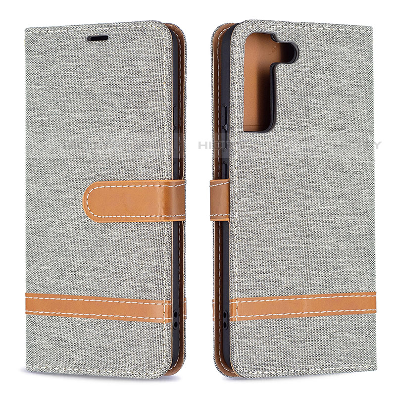 Custodia Portafoglio In Pelle Cover con Supporto B11F per Samsung Galaxy S23 5G Grigio