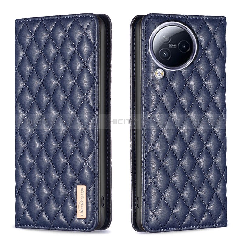 Custodia Portafoglio In Pelle Cover con Supporto B11F per Xiaomi Civi 3 5G Blu