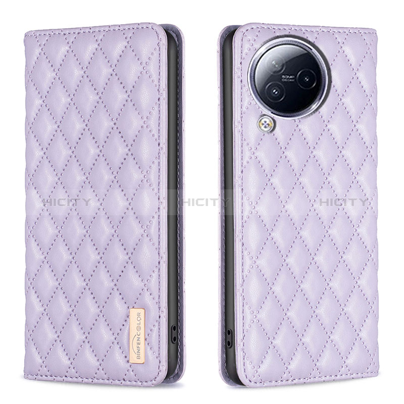 Custodia Portafoglio In Pelle Cover con Supporto B11F per Xiaomi Civi 3 5G Viola