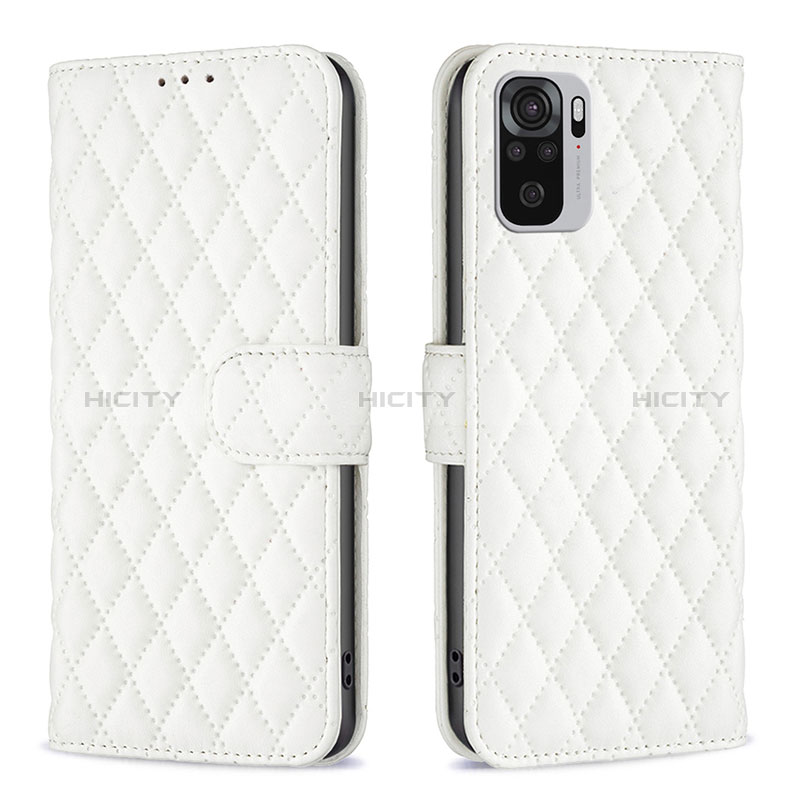 Custodia Portafoglio In Pelle Cover con Supporto B11F per Xiaomi Poco M5S Bianco