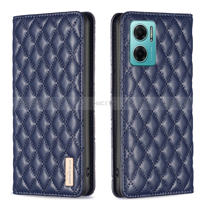 Custodia Portafoglio In Pelle Cover con Supporto B11F per Xiaomi Redmi 10 5G Blu