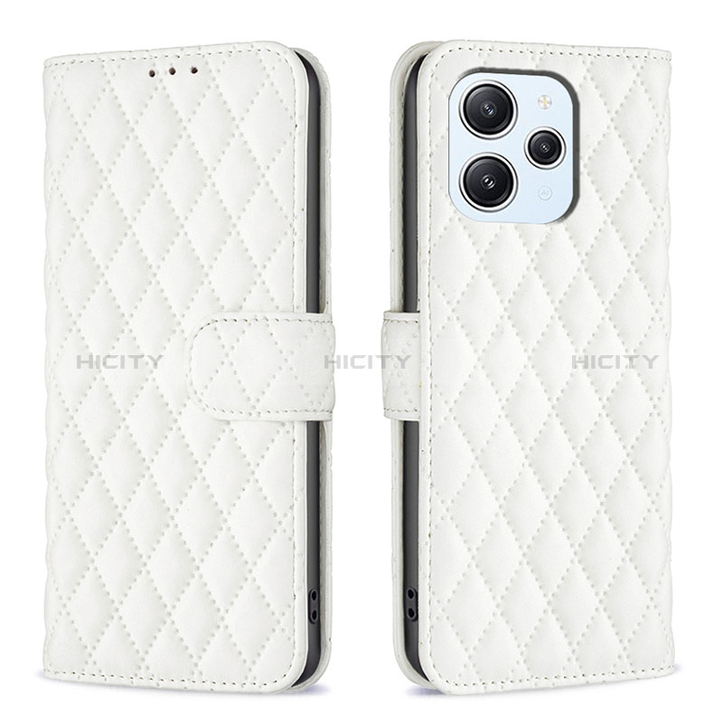 Custodia Portafoglio In Pelle Cover con Supporto B11F per Xiaomi Redmi 12 4G Bianco