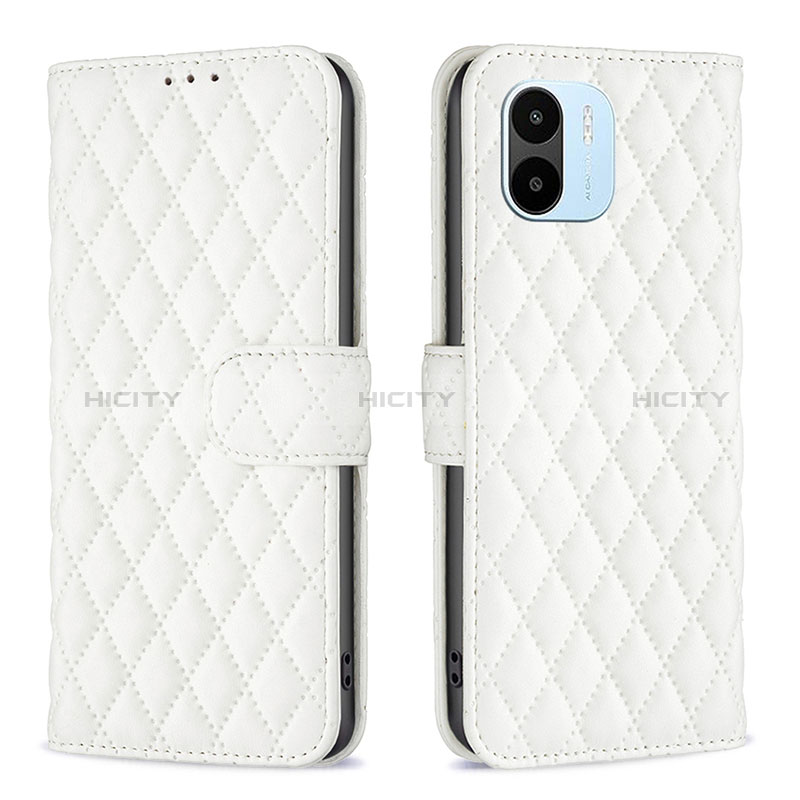 Custodia Portafoglio In Pelle Cover con Supporto B11F per Xiaomi Redmi A1 Bianco