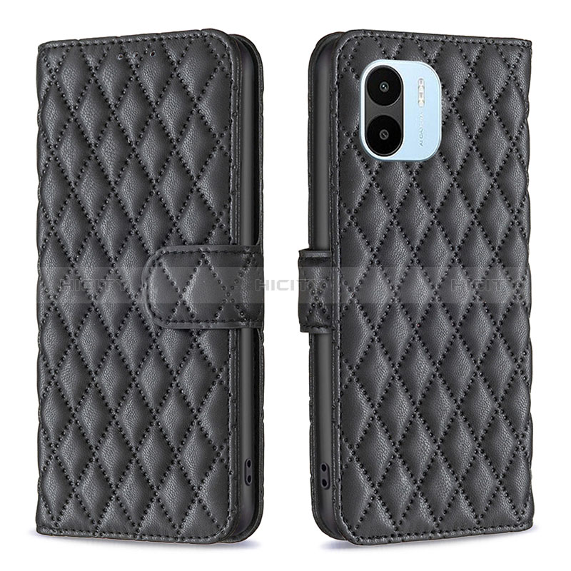 Custodia Portafoglio In Pelle Cover con Supporto B11F per Xiaomi Redmi A1 Nero