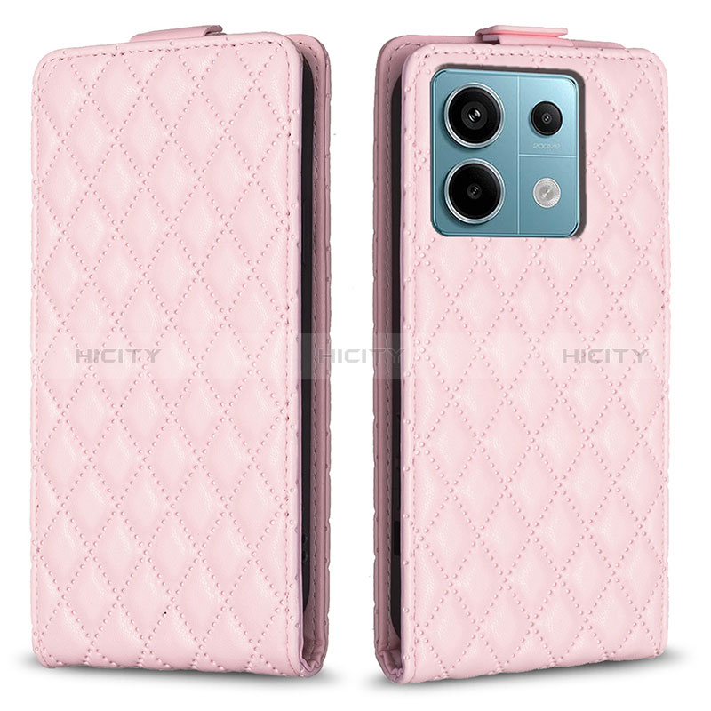 Custodia Portafoglio In Pelle Cover con Supporto B11F per Xiaomi Redmi Note 13 Pro 5G Oro Rosa