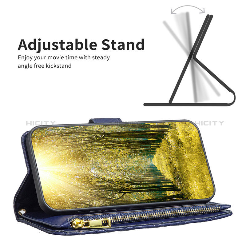 Custodia Portafoglio In Pelle Cover con Supporto B12F per Oppo Find X5 5G