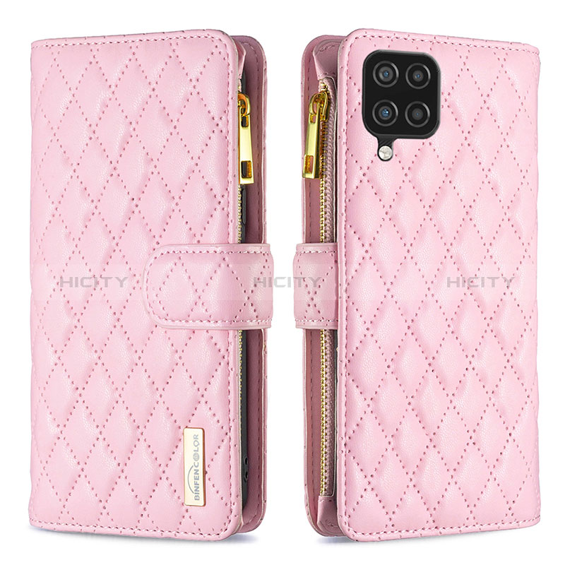 Custodia Portafoglio In Pelle Cover con Supporto B12F per Samsung Galaxy A12