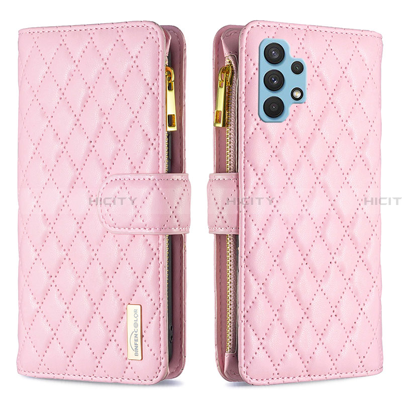 Custodia Portafoglio In Pelle Cover con Supporto B12F per Samsung Galaxy A32 4G