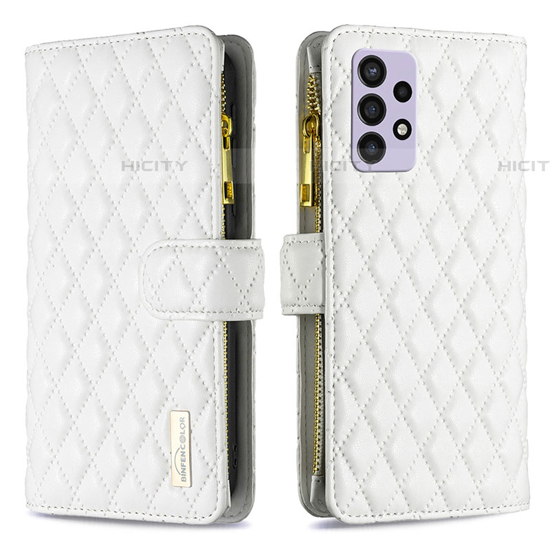 Custodia Portafoglio In Pelle Cover con Supporto B12F per Samsung Galaxy A72 5G