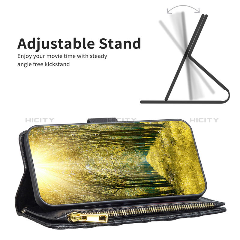 Custodia Portafoglio In Pelle Cover con Supporto B12F per Samsung Galaxy M40S