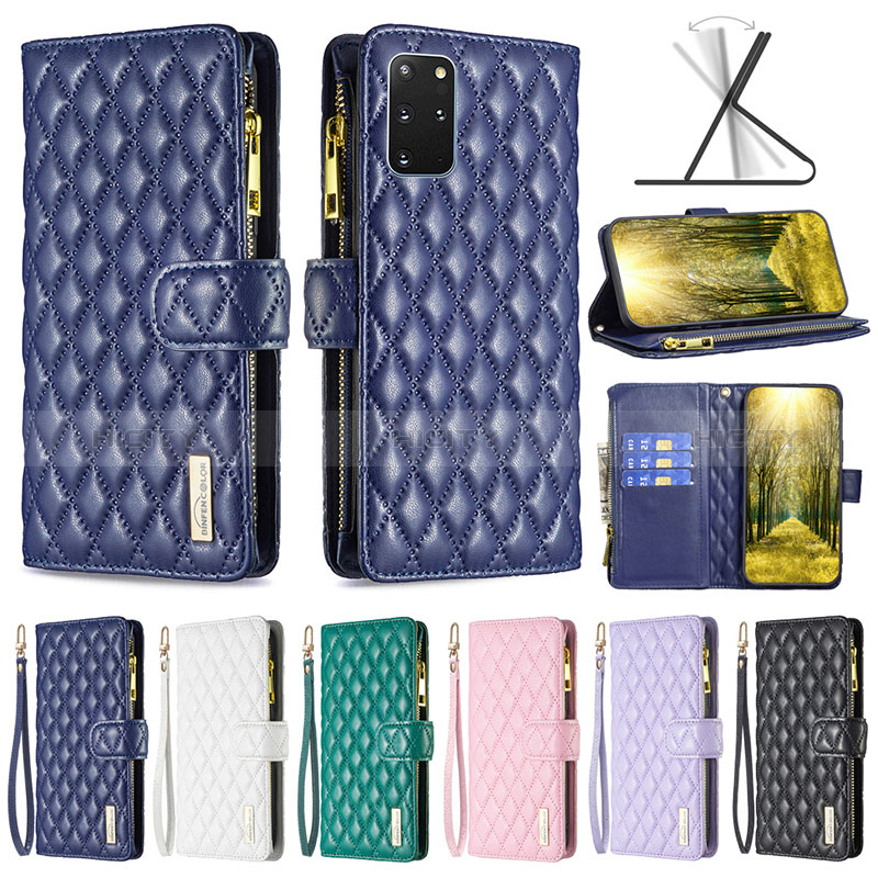 Custodia Portafoglio In Pelle Cover con Supporto B12F per Samsung Galaxy S20 Plus