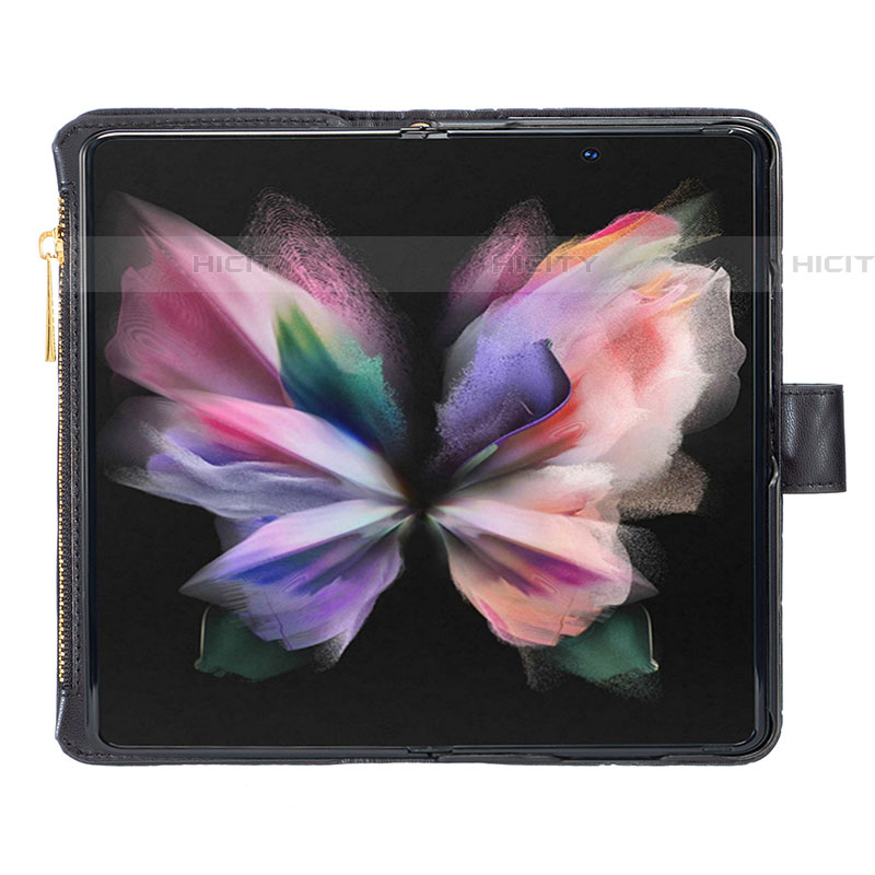 Custodia Portafoglio In Pelle Cover con Supporto B12F per Samsung Galaxy Z Fold4 5G