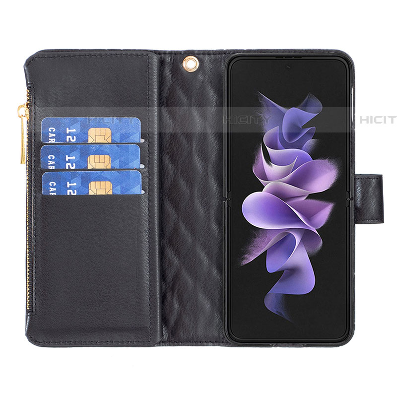 Custodia Portafoglio In Pelle Cover con Supporto B12F per Samsung Galaxy Z Fold4 5G