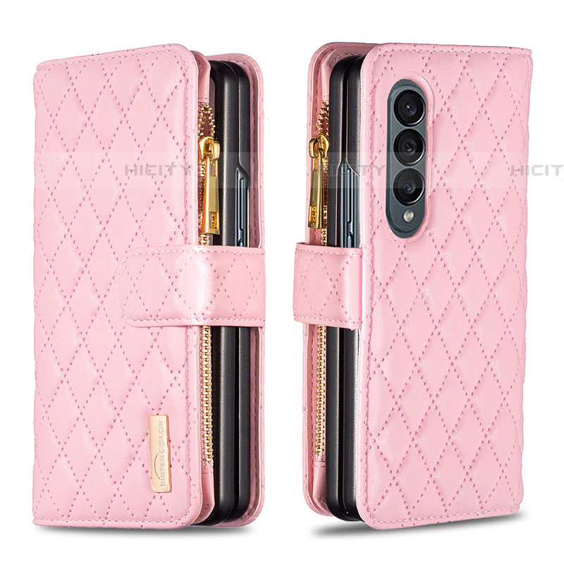 Custodia Portafoglio In Pelle Cover con Supporto B12F per Samsung Galaxy Z Fold4 5G