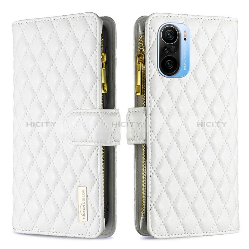 Custodia Portafoglio In Pelle Cover con Supporto B12F per Xiaomi Mi 11X 5G Bianco