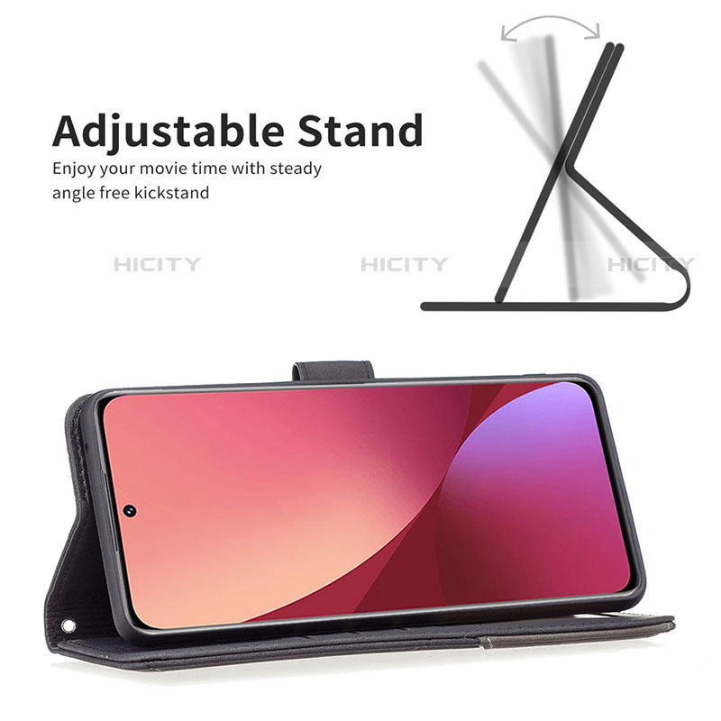 Custodia Portafoglio In Pelle Cover con Supporto B12F per Xiaomi Mi 12S 5G