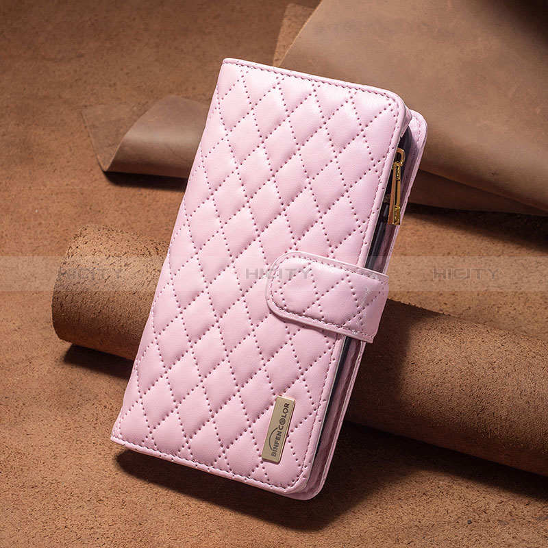 Custodia Portafoglio In Pelle Cover con Supporto B12F per Xiaomi Mi 13 5G Oro Rosa