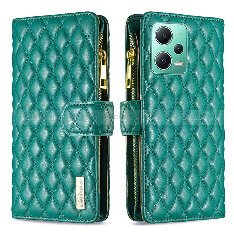 Custodia Portafoglio In Pelle Cover con Supporto B12F per Xiaomi Redmi Note 12 5G