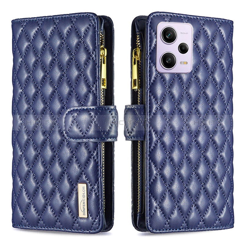 Custodia Portafoglio In Pelle Cover con Supporto B12F per Xiaomi Redmi Note 12 Pro 5G