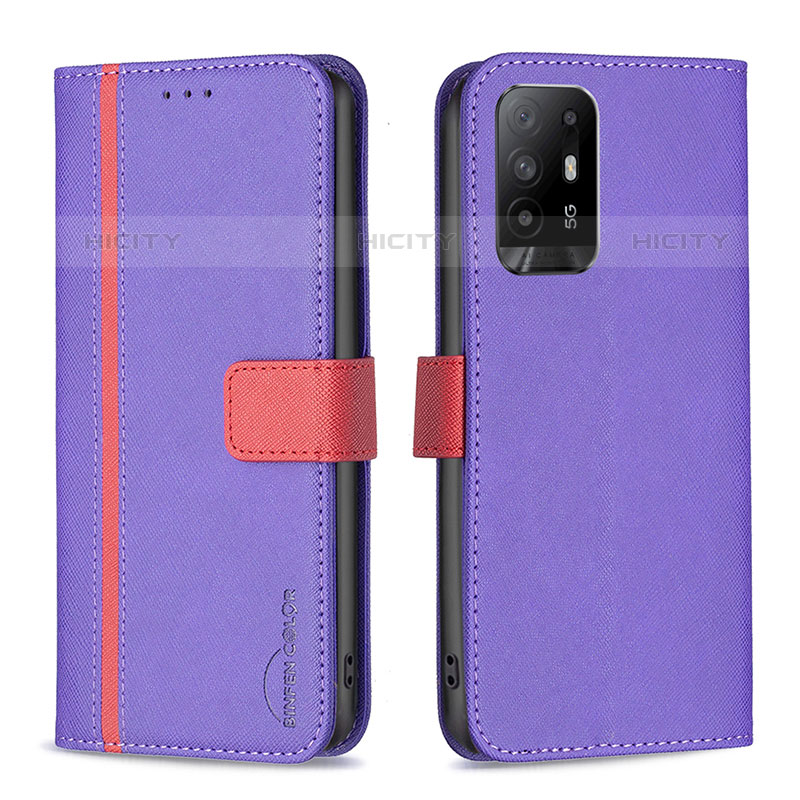 Custodia Portafoglio In Pelle Cover con Supporto B13F per Oppo A94 5G