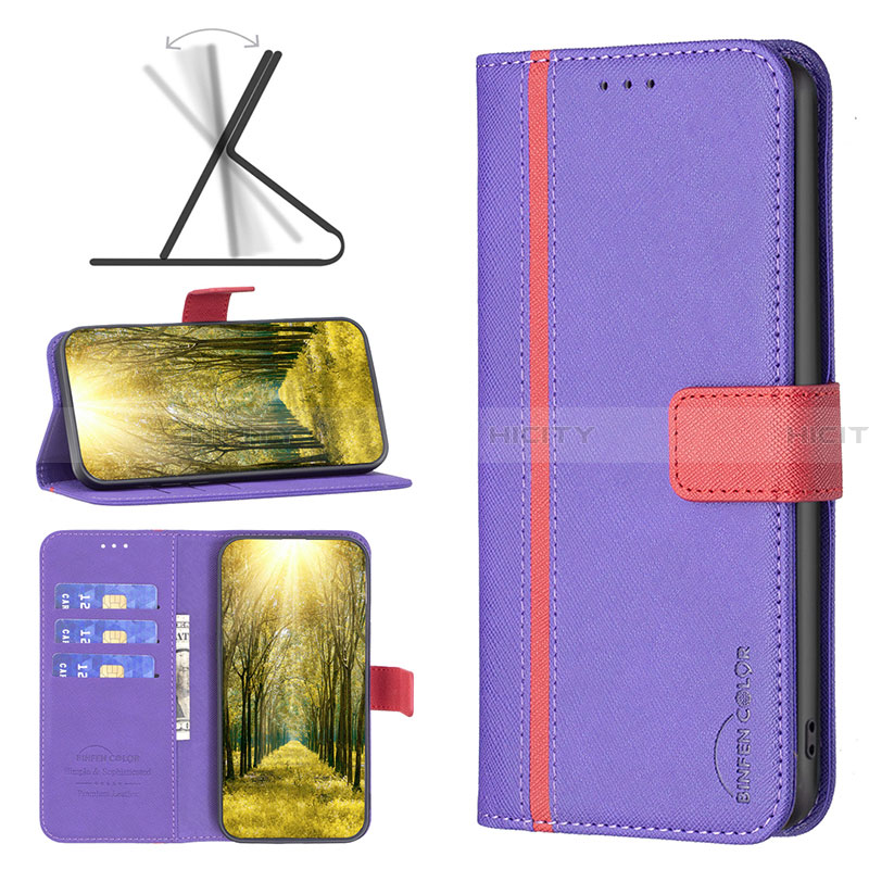 Custodia Portafoglio In Pelle Cover con Supporto B13F per Samsung Galaxy A05