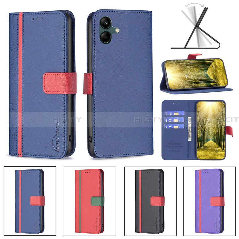 Custodia Portafoglio In Pelle Cover con Supporto B13F per Samsung Galaxy A05