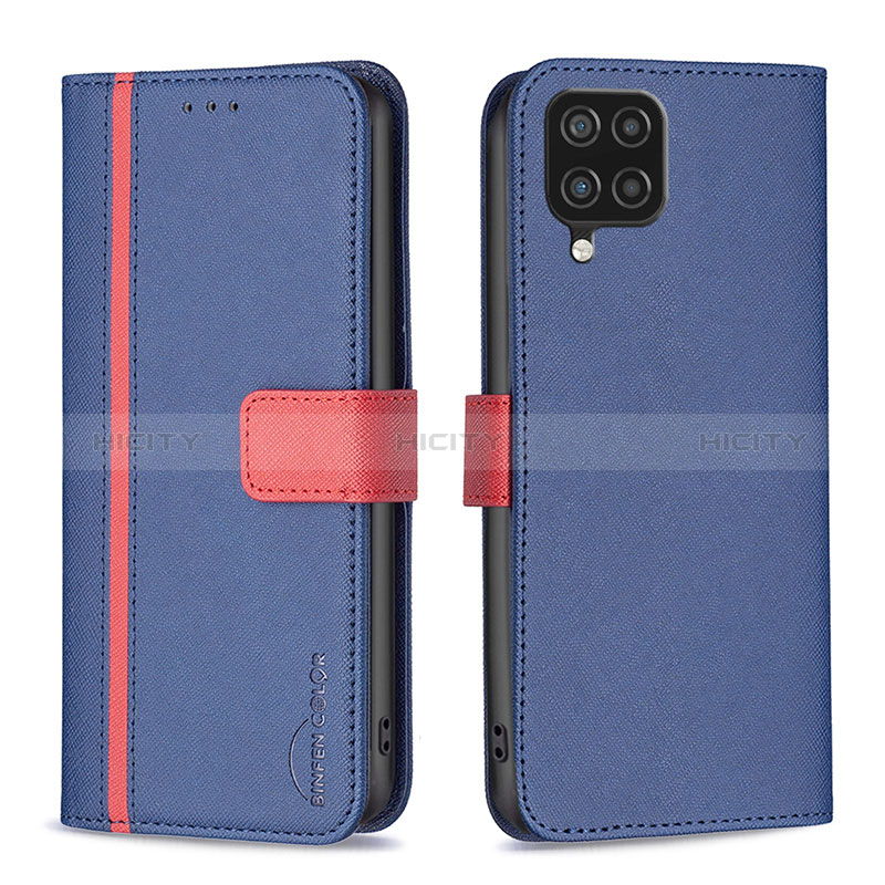 Custodia Portafoglio In Pelle Cover con Supporto B13F per Samsung Galaxy A12