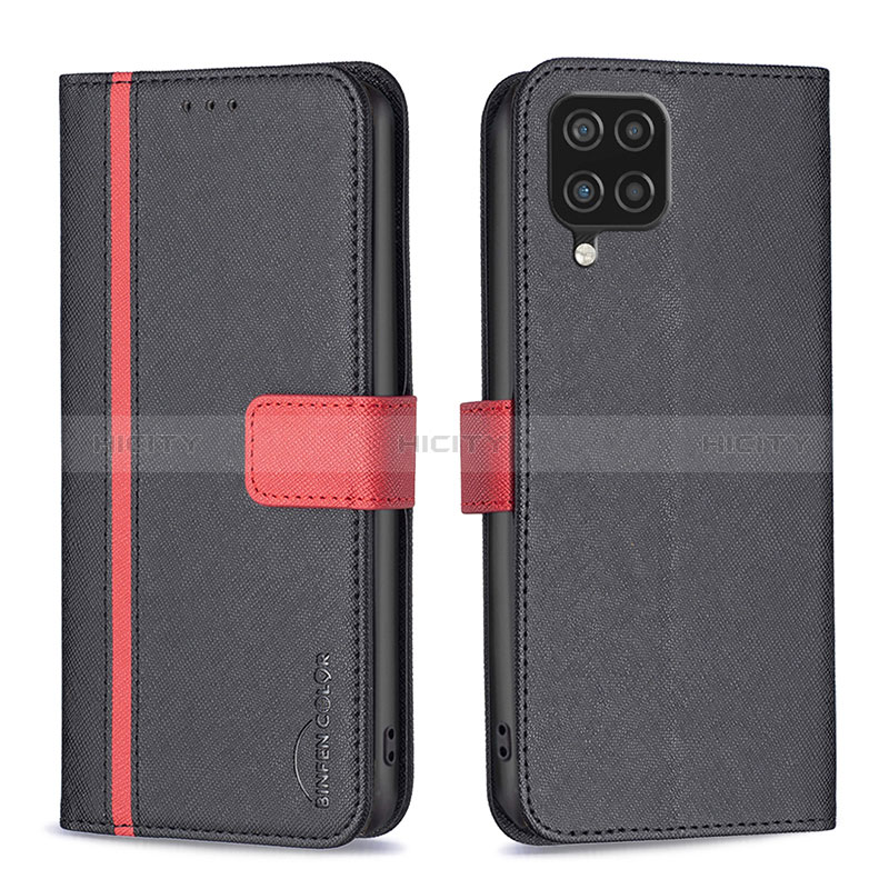 Custodia Portafoglio In Pelle Cover con Supporto B13F per Samsung Galaxy A12