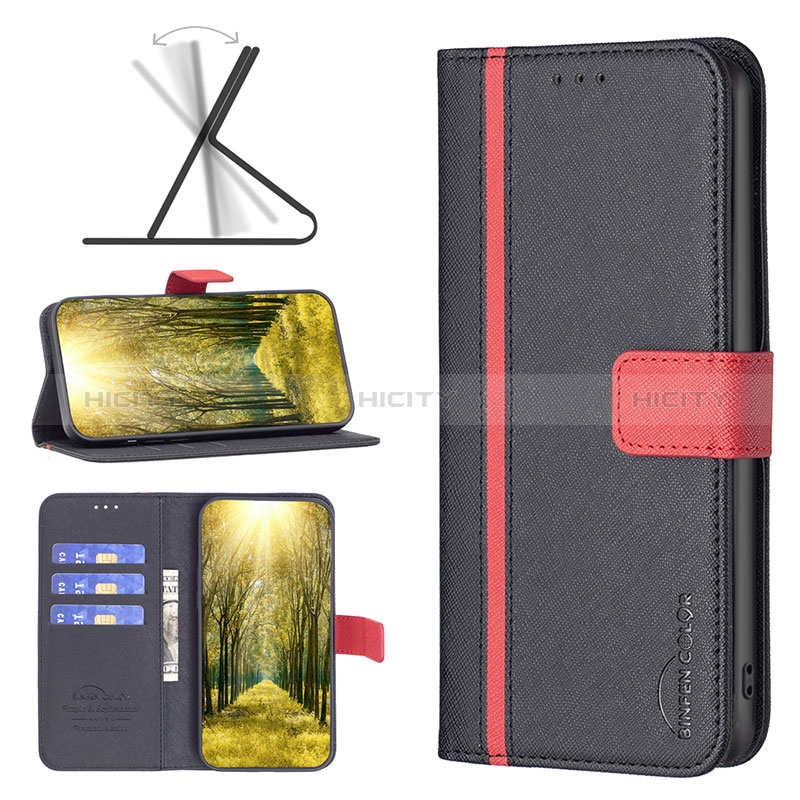 Custodia Portafoglio In Pelle Cover con Supporto B13F per Samsung Galaxy A12