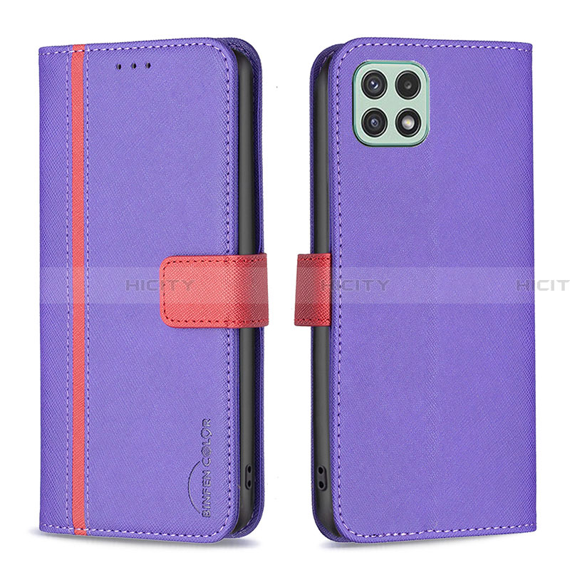 Custodia Portafoglio In Pelle Cover con Supporto B13F per Samsung Galaxy A22 5G