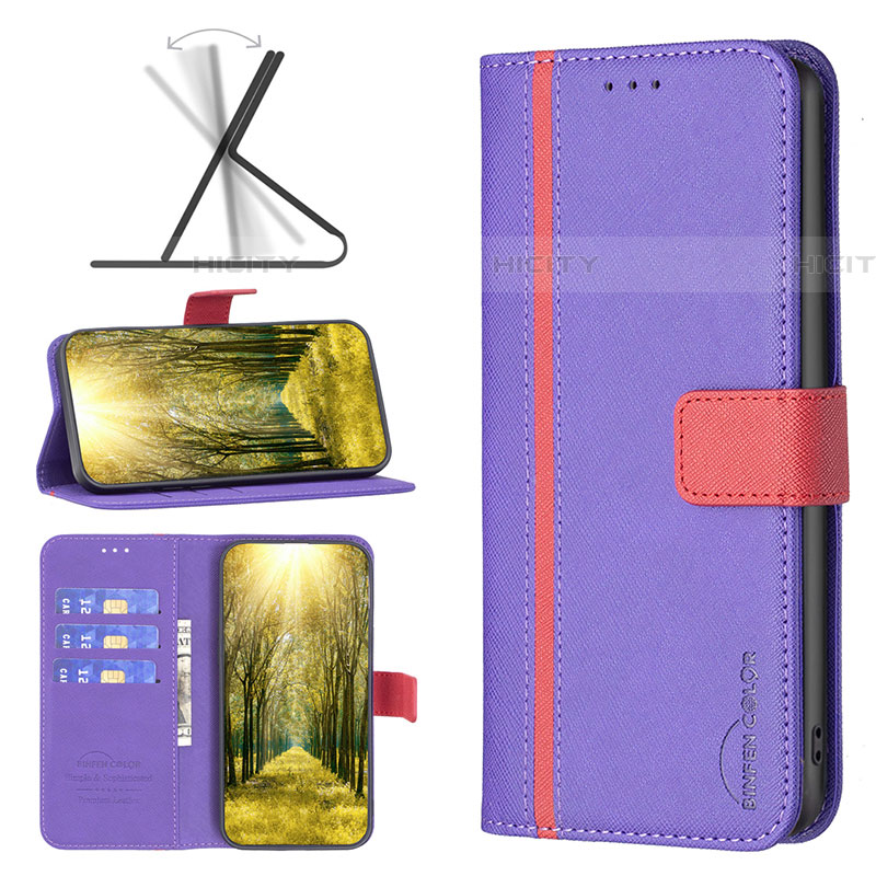 Custodia Portafoglio In Pelle Cover con Supporto B13F per Samsung Galaxy F04